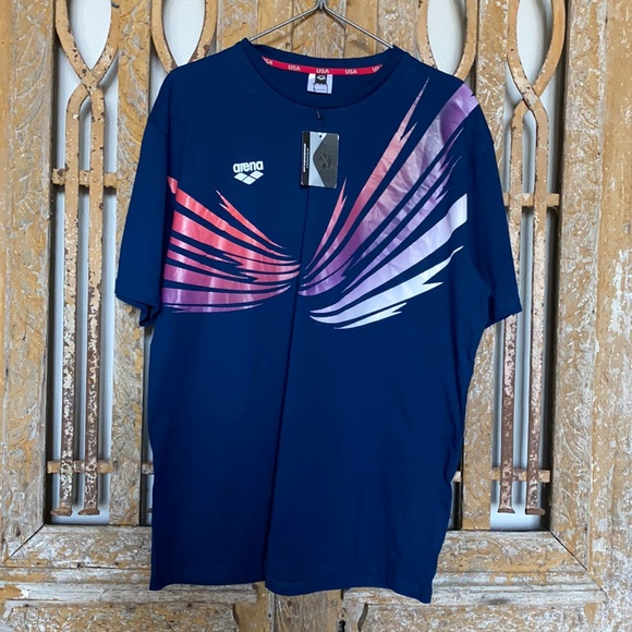 ARENA SWIMMING KAZAN USA SWIMMING T SHIRT XXL - Picture 1 of 6